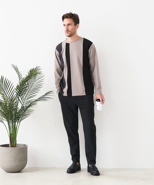 JEANS MATE（ジーンズメイト）の「【CREATION CUBE】裏シャギーイージーパンツ 暖パン 冬服 ソフトタッチ ストレッチ（その他パンツ・メンズ・チャコールグレー/ブラック/ベージュ・MEDIUM/LARGE/X-LARGE）」の14枚目の写真