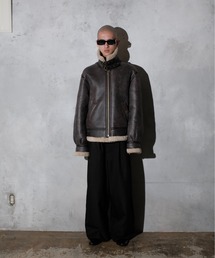 made in standard （メイドインスタンダード）の「M!LK 佐野勇斗着用　Butter Vol.3号掲載 MADE IN STANDARD メイドインスタンダード / B-3 FLIGHT JACKET（ムートンコート）」