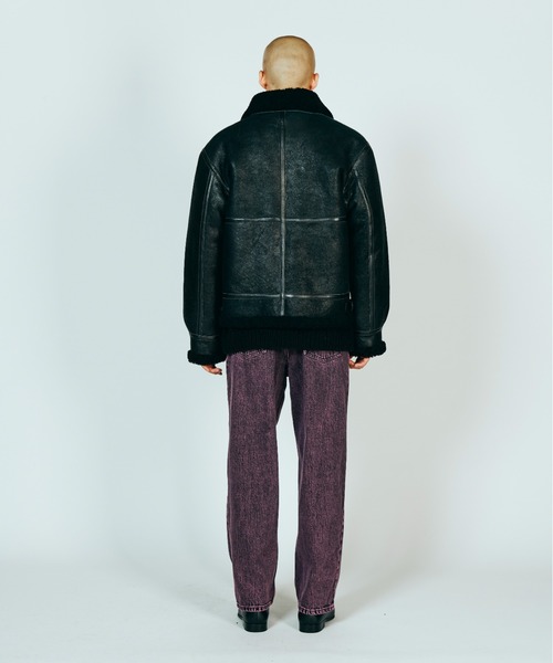 made in standard (メイドインスタンダード)の「M!LK 佐野勇斗着用 Butter Vol.3号掲載 MADE IN STANDARD メイドインスタンダード / B-3 FLIGHT JACKET(ムートンコート・メンズ・ブラック・MEDIUM/LARGE)」の6枚目の写真