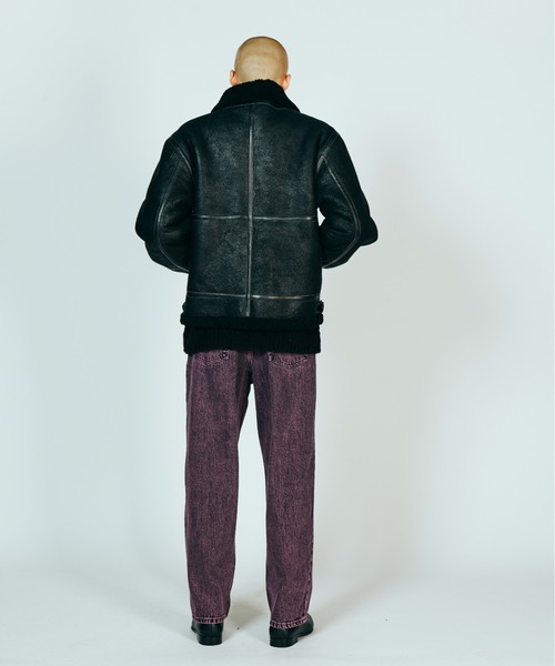 made in standard (メイドインスタンダード)の「M!LK 佐野勇斗着用 Butter Vol.3号掲載 MADE IN STANDARD メイドインスタンダード / B-3 FLIGHT JACKET(ムートンコート・メンズ・ブラック・MEDIUM/LARGE)」の7枚目の写真