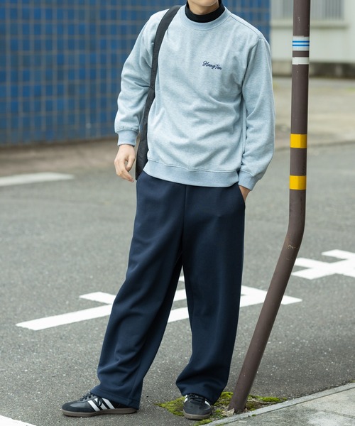 HANGTEN(ハンテン)の「【HANGTEN/ハンテン】起毛バックプリントトレーナー/スウェット 長袖 ユニセックス ロゴ カジュアル ストリート 古着風 ヴィンテージ 90s アメカジ サーフ(スウェット・メンズ・ブラック/サックスブルー・LARGE/X-LARGE/MEDIUM)」の5枚目の写真