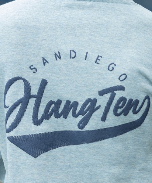 HANGTEN(ハンテン)の「【HANGTEN/ハンテン】起毛バックプリントトレーナー/スウェット 長袖 ユニセックス ロゴ カジュアル ストリート 古着風 ヴィンテージ 90s アメカジ サーフ(スウェット・メンズ・ブラック/サックスブルー・LARGE/X-LARGE/MEDIUM)」の9枚目の写真