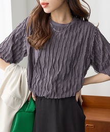 ReDial（リダイアル）の「フリルTシャツ（半袖)（Tシャツ/カットソー）」