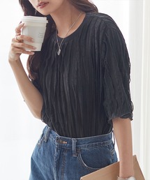 ReDial（リダイアル）の「フリルTシャツ（半袖)（Tシャツ/カットソー）」