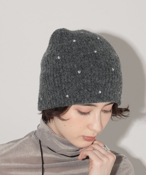 GEORGE'S（ジョージズ）の「ビジューワッチ（ニットキャップ/ビーニー・レディース・チャコールグレー/グレー・FREE）」の16枚目の写真