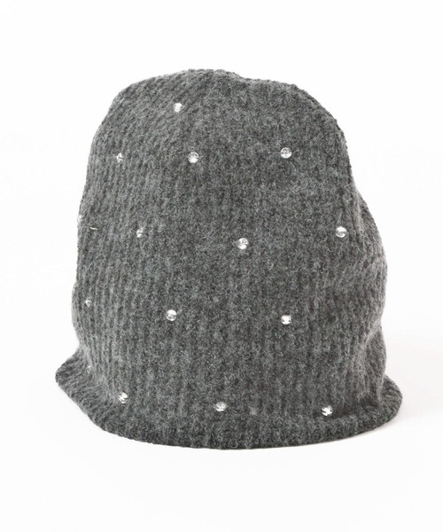 GEORGE'S（ジョージズ）の「ビジューワッチ（ニットキャップ/ビーニー・レディース・チャコールグレー/グレー・FREE）」の3枚目の写真
