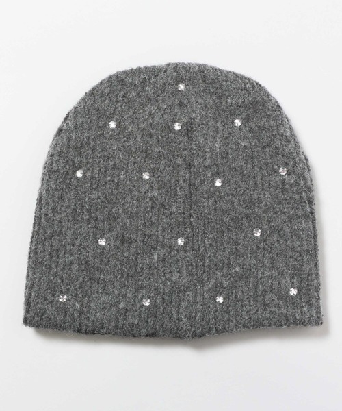 GEORGE'S（ジョージズ）の「ビジューワッチ（ニットキャップ/ビーニー・レディース・チャコールグレー/グレー・FREE）」の6枚目の写真