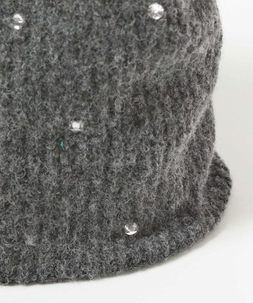 GEORGE'S（ジョージズ）の「ビジューワッチ（ニットキャップ/ビーニー・レディース・チャコールグレー/グレー・FREE）」の9枚目の写真