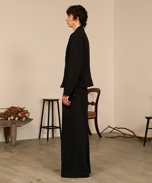 Forte(フォルテ)(フォルテ)の「Riveted Baggy Slacks/リベットバギースラックス/セットアップ着用可能(スラックス・メンズ・ブラック/ブラウン/グレー・SMALL/MEDIUM/LARGE)」の19枚目の写真
