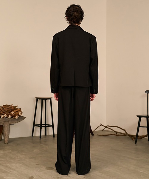 Forte(フォルテ)(フォルテ)の「Riveted Baggy Slacks/リベットバギースラックス/セットアップ着用可能(スラックス・メンズ・ブラック/ブラウン/グレー・SMALL/MEDIUM/LARGE)」の20枚目の写真
