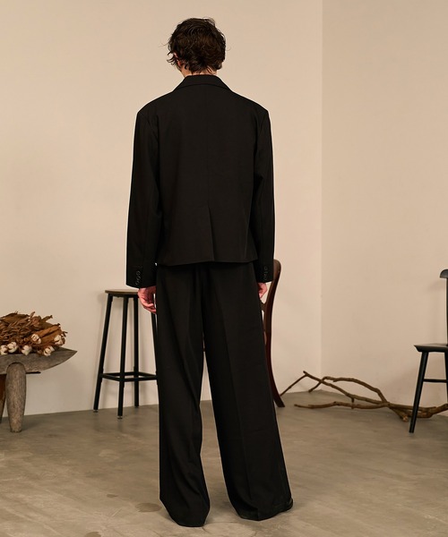 Forte(フォルテ)(フォルテ)の「Riveted Baggy Slacks/リベットバギースラックス/セットアップ着用可能(スラックス・メンズ・ブラック/ブラウン/グレー・SMALL/MEDIUM/LARGE)」の21枚目の写真