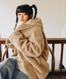 niko and... | [MODE NORM CORE] ベルベットファーフードブルゾン(ブルゾン)