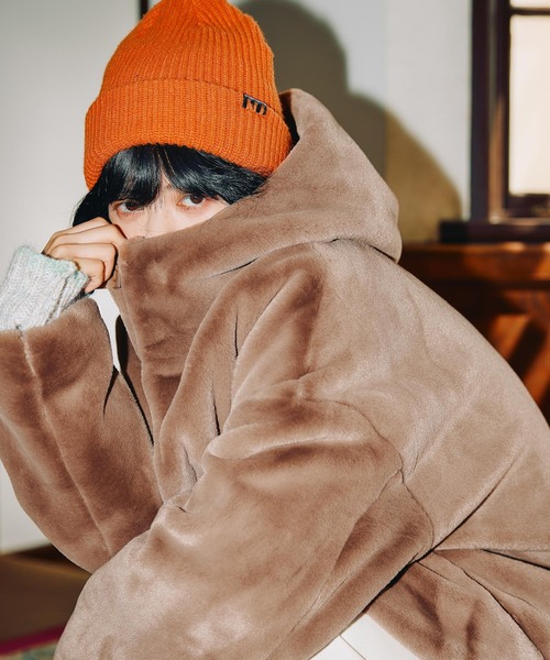 MODE NORM CORE] ベルベットファーフードブルゾン（ブルゾン）｜niko