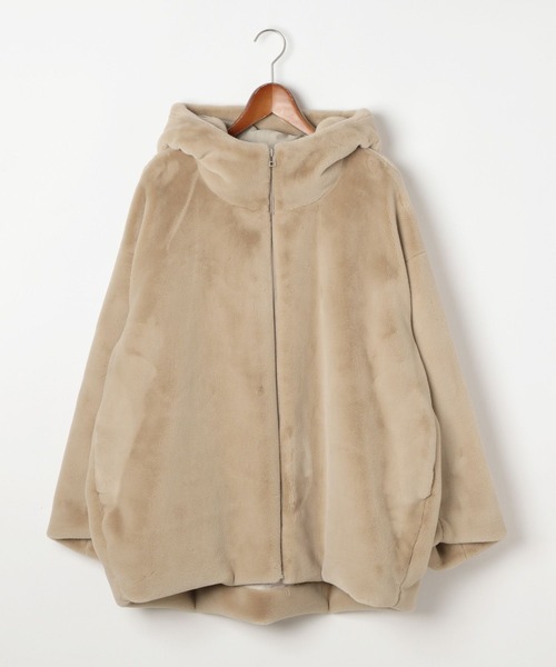 MODE NORM CORE] ベルベットファーフードブルゾン（ブルゾン）｜niko
