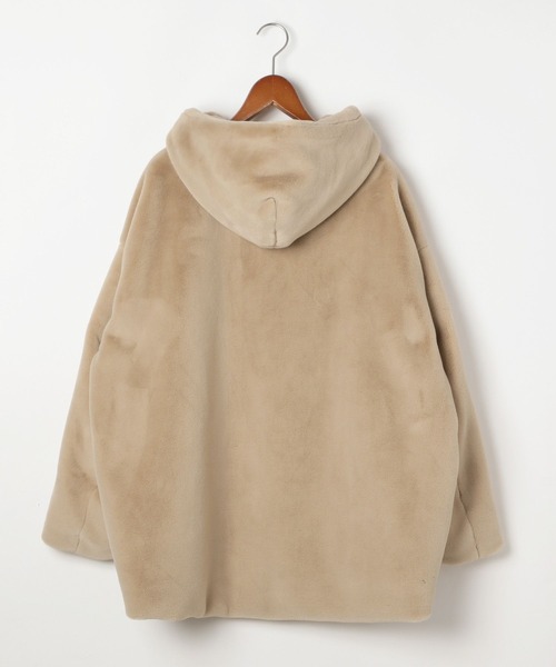 nikoand 【MODE NORM CORE】ベルベットファーフードブルゾン niko and ｜[MODE NORM CORE] ベルベットファーフードブルゾン