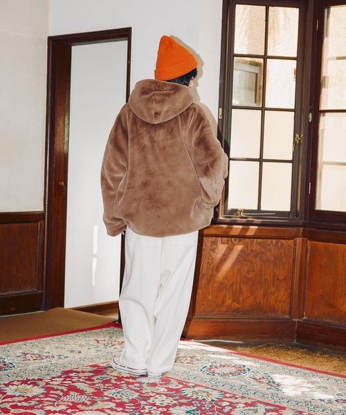 MODE NORM CORE] ベルベットファーフードブルゾン（ブルゾン）｜niko