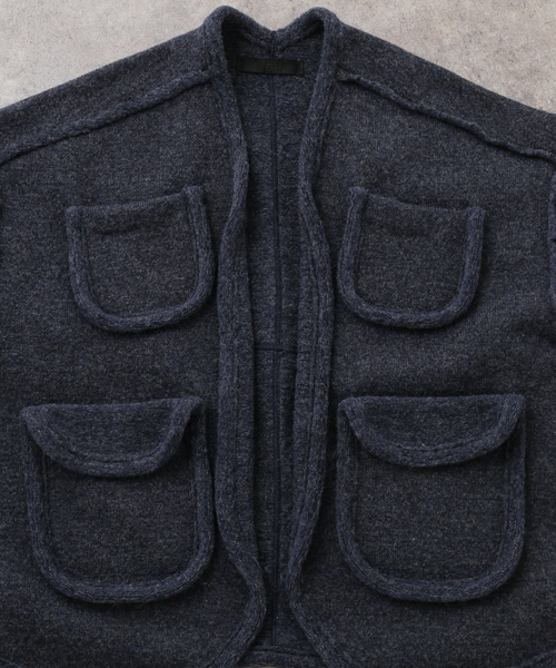 IENA（イエナ）の「Nell/ネル 4ポケットローゲージハオリ 252-80205（その他アウター・レディース・ネイビー・FREE）」の6枚目の写真