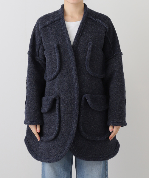 IENA（イエナ）の「Nell/ネル 4ポケットローゲージハオリ 252-80205（その他アウター・レディース・ネイビー・FREE）」の13枚目の写真