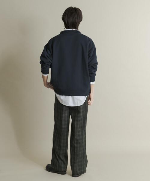 SENSE OF PLACE by URBAN RESEARCH(センスオブプレイスバイアーバンリサーチ)の「グレンチェックタックワイドスラックス(スラックス・メンズ・グリーン/ブラウン・MEDIUM/LARGE)」の8枚目の写真