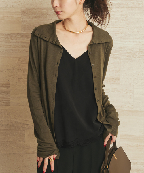 plage（プラージュ）の「solstiss french lace キャミソール（キャミソール・レディース・ホワイト/ブラック・FREE）」の6枚目の写真