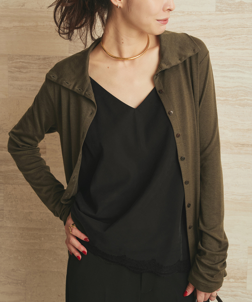 plage（プラージュ）の「solstiss french lace キャミソール（キャミソール・レディース・ホワイト/ブラック・FREE）」の7枚目の写真