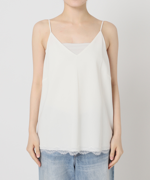 plage（プラージュ）の「solstiss french lace キャミソール（キャミソール・レディース・ホワイト/ブラック・FREE）」の13枚目の写真