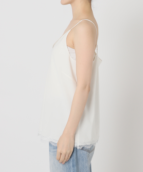 plage（プラージュ）の「solstiss french lace キャミソール（キャミソール・レディース・ホワイト/ブラック・FREE）」の14枚目の写真