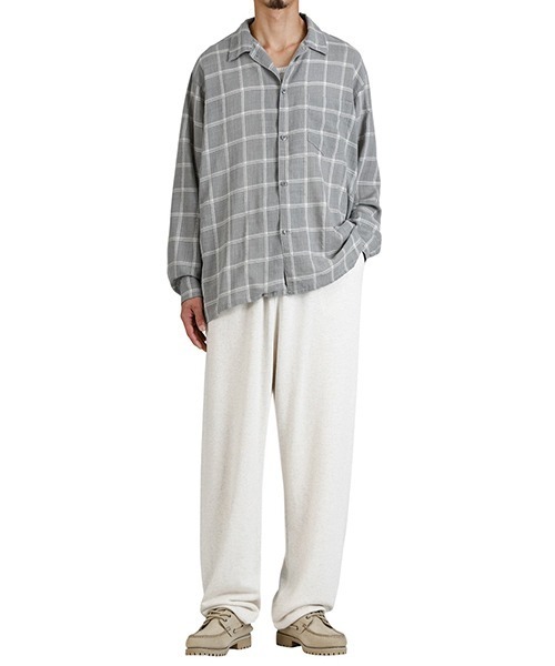 REMI RELIEF NAVY LABEL（レミレリーフネイビーレーベル）の「REMI RELIEF NAVY LABEL / レミレリーフ ネイビーレーベル：ビエラチェックオープンカラーSH：RN29373079AK[STD]（シャツ/ブラウス・メンズ・グレー・S/L/M）」の10枚目の写真