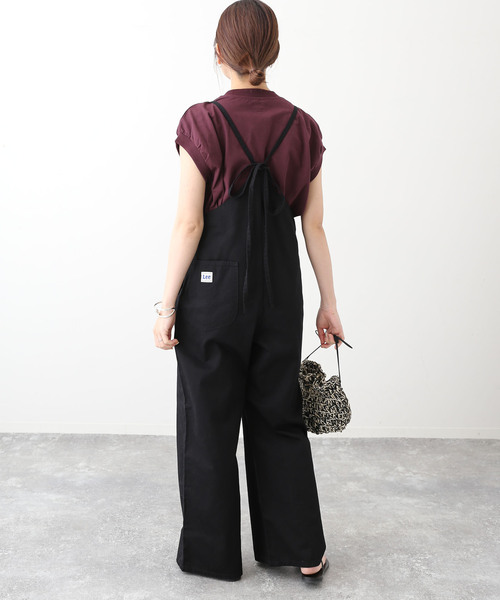 Lee(リー)の「《WEB限定/追加2》LEE /リー SLOBE別注 キャミソールサロペット(サロペット/オーバーオール・レディース・ブラック・FREE)」の10枚目の写真