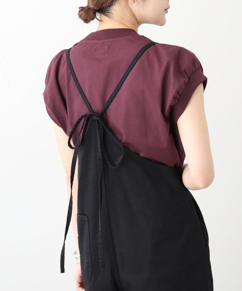 Lee(リー)の「《WEB限定/追加2》LEE /リー SLOBE別注 キャミソールサロペット(サロペット/オーバーオール・レディース・ブラック・FREE)」の12枚目の写真