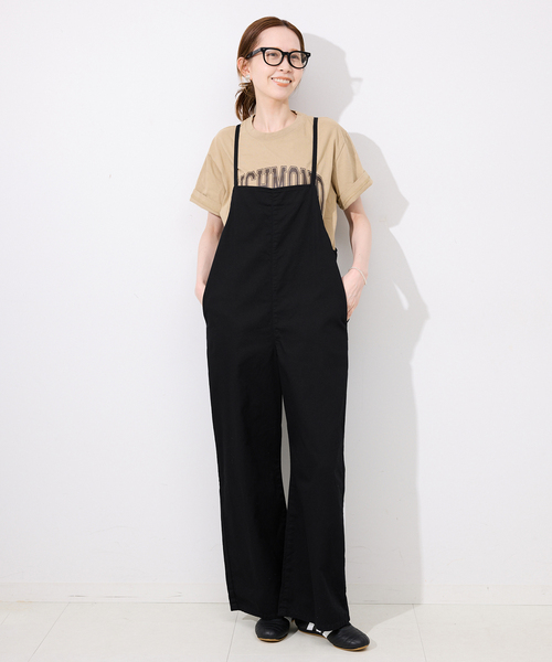 Lee(リー)の「《WEB限定/追加2》LEE /リー SLOBE別注 キャミソールサロペット(サロペット/オーバーオール・レディース・ブラック・FREE)」の14枚目の写真