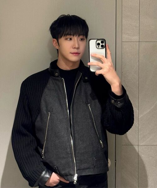 RSSC(アールエスエスシー)の「KNIT & DENIM BELTED BIKER JACKET - BLACK(ライダースジャケット・レディース・その他・1/2)」の10枚目の写真