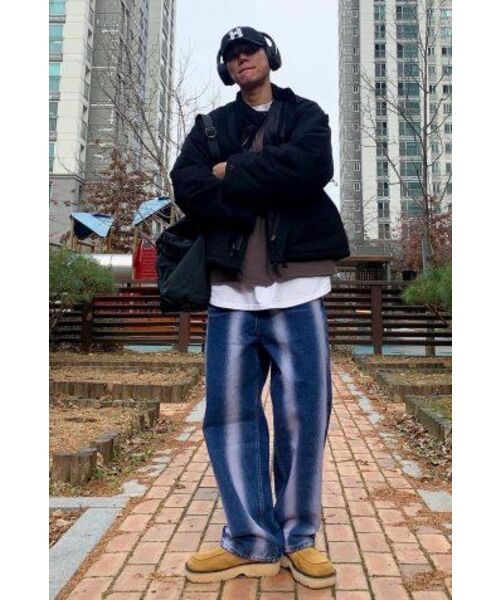 AVANDRESS（アバンドレス ）の「Vertical Line Buckle Denim Pants PURPLE（デニムパンツ・レディース・その他・MEDIUM/LARGE/SMALL）」の7枚目の写真