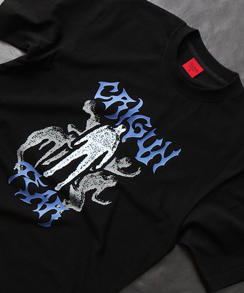 CRIGUN(クリガン)の「Crigun Fear セミオーバーフィット半袖Tシャツ BLACK(Tシャツ/カットソー・レディース・ブラック・SMALL/MEDIUM/LARGE/X-LARGE/XX-LARGE)」の9枚目の写真