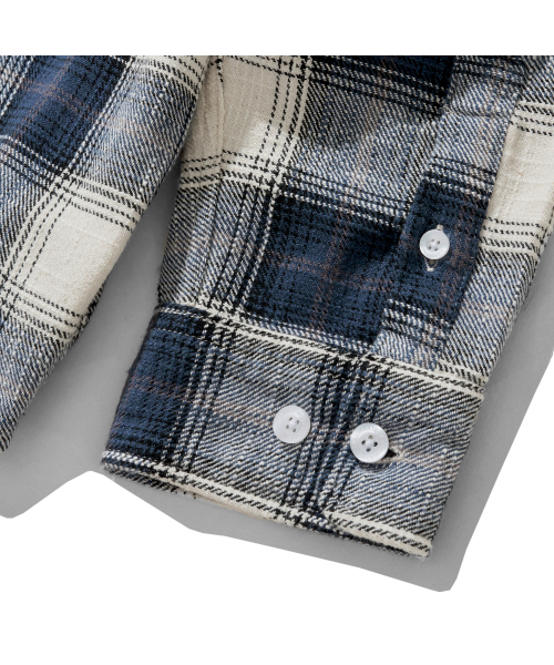 F.ILLUMINATE(フィルミネイト)の「ラスティックビンテージチェックシャツ-ネイビー(シャツ/ブラウス・レディース・その他・LARGE/SMALL/MEDIUM)」の9枚目の写真
