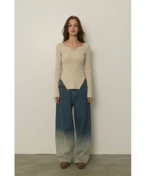 ALEXIA STAM（アリシアスタン）の「Gradation Denim Pants /グラデーションデニムパンツ（デニムパンツ・レディース・ブルー系その他/ブルー・1/0/3/2）」の22枚目の写真