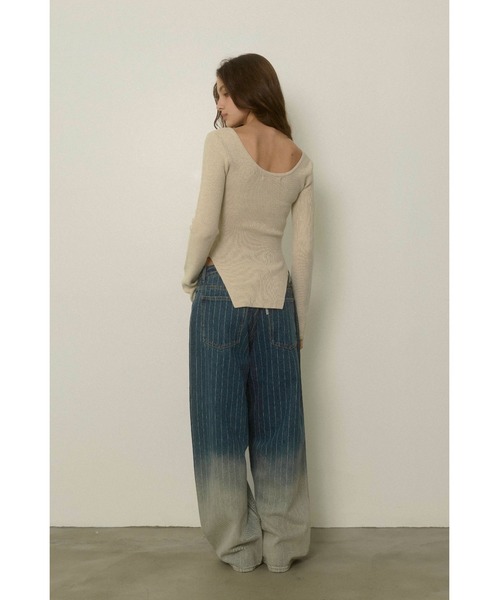 ALEXIA STAM（アリシアスタン）の「Gradation Denim Pants /グラデーションデニムパンツ（デニムパンツ・レディース・ブルー系その他/ブルー・1/0/3/2）」の3枚目の写真