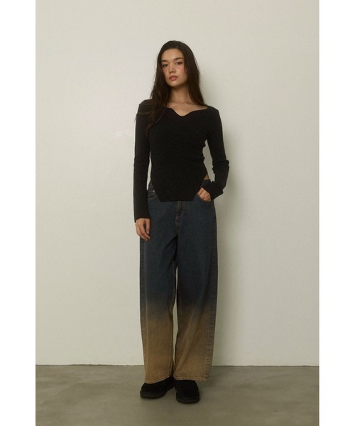 ALEXIA STAM（アリシアスタン）の「Gradation Denim Pants /グラデーションデニムパンツ（デニムパンツ・レディース・ブルー系その他/ブルー・1/0/3/2）」の17枚目の写真