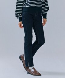 女性 Dトーンヒドゥンバンディングスリムストレートデニムパンツ-CERG2352B04