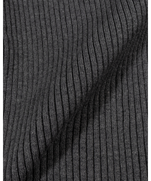 MOAA（モア）の「Ribbed Mock Neck Zip-Up (CHARCOAL)（ニット/セーター・レディース・その他・SMALL/MEDIUM）」の4枚目の写真