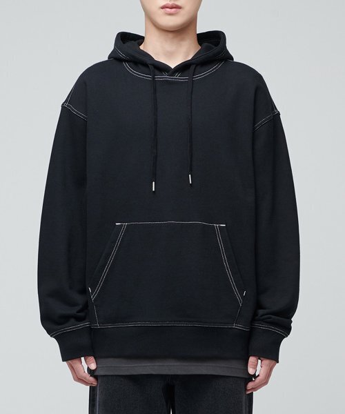 MUSINSA STANDARD（ムシンサスタンダード）の「レイヤードスリーブレストップ_通常丈 [ダークグレー]（Tシャツ/カットソー・メンズ・その他・SMALL/MEDIUM/LARGE/X-SMALL/X-LARGE/XX-LARGE）」の3枚目の写真
