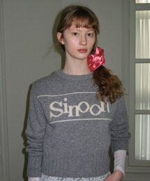 SINOON | SINOON PULLOVER KNIT (GREY)(ニット/セーター)