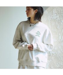 エッセンシャル刺繍スウェットシャツ [ホワイトメランジ]