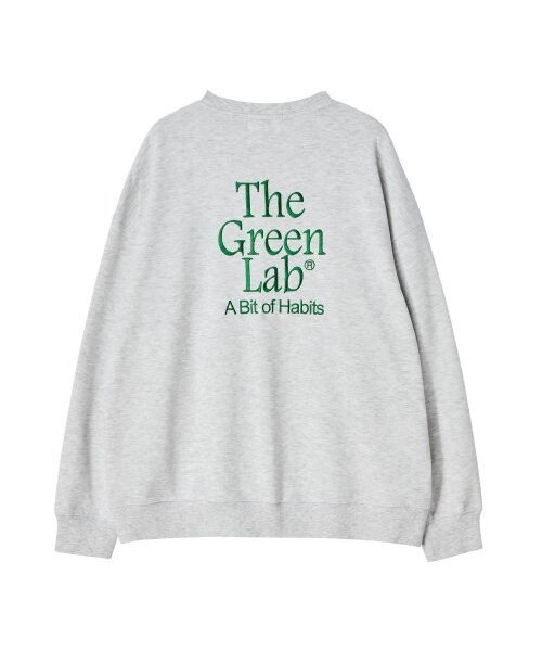 THE GREEN LAB（ザグリーンラボ）の「エッセンシャル刺繍スウェットシャツ [ホワイトメランジ]（スウェット・メンズ・その他・SMALL/LARGE）」の7枚目の写真