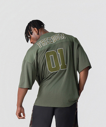 FREEDOM（フリーダム）の「Mesh Rugby Jersey (Khaki)（Tシャツ/カットソー・メンズ）」