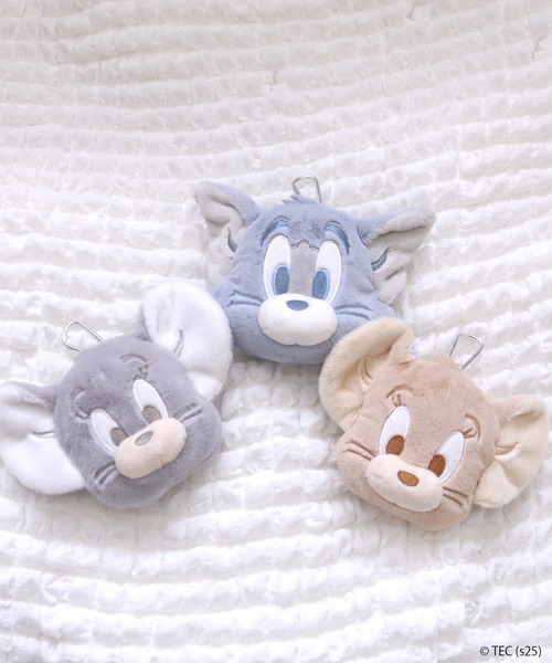 公式】トムとジェリー カラビナ付きぬいぐるみファスナーマスコット