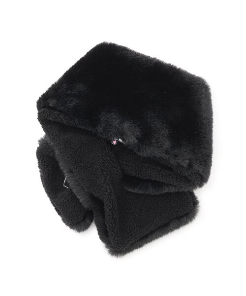 by LOVEiT（バイラビット）の「リバーシブルティペット（マフラー・キッズ・オフホワイト/ブラック・F）」の3枚目の写真