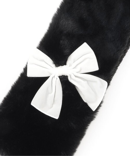 by LOVEiT（バイラビット）の「リバーシブルティペット（マフラー・キッズ・オフホワイト/ブラック・F）」の7枚目の写真