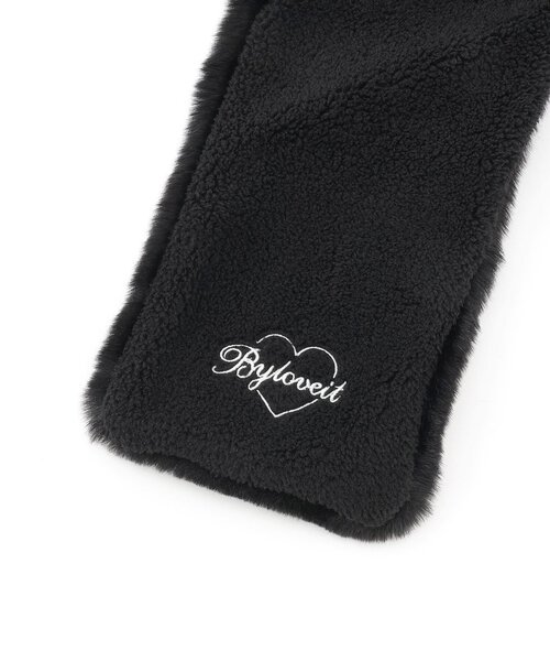 by LOVEiT（バイラビット）の「リバーシブルティペット（マフラー・キッズ・オフホワイト/ブラック・F）」の8枚目の写真