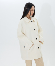 MOAA（モア）の「Boucle Wool coat (Cream)（チェスターコート）」
